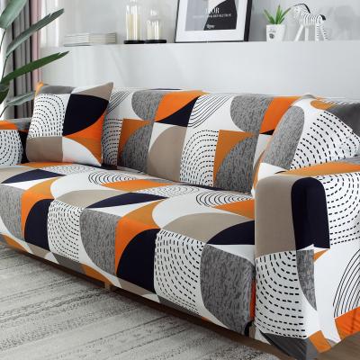 China Wholesale Bestselling Print 3 Low Tension Elastic Stretch Spandex Sofa Cover And Seat Cover for sale