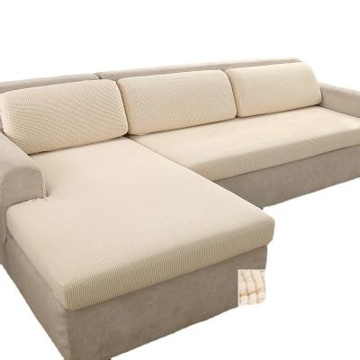 China Modern wholesale L-shaped sofa high quality thickened fabric non slip detachable elastic sofa seat cover for sale