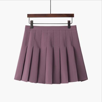 China 2019 New Breathable Korean Summer Pleated High Waist Female Casual Half Skirt A Line for sale