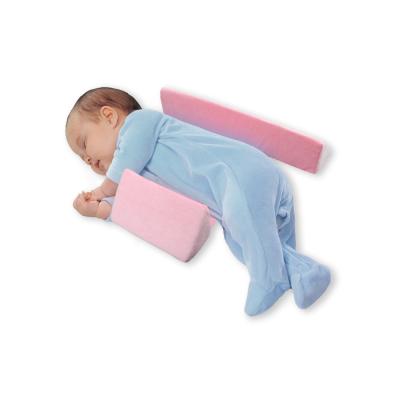 China Hot Selling Cotton+Polyester Baby Finalize Design Side Sleep Pillow Triangle Positioning Removable Baby Pillow for sale