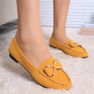 China Wholesale Cheap Women Adult Slip On Casual Ladies Flat Spring Bow-tied Flat Shoes for sale