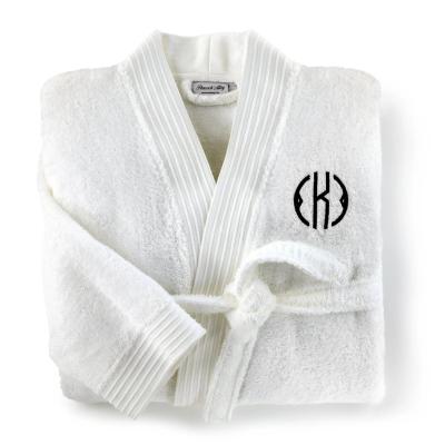 China Wholesale Breathable Bathrobe Luxury Natural For Service Hooded Hotel OEM Bathrobe Men's And Women's White Breathable 100% Cotton Long Robe for sale