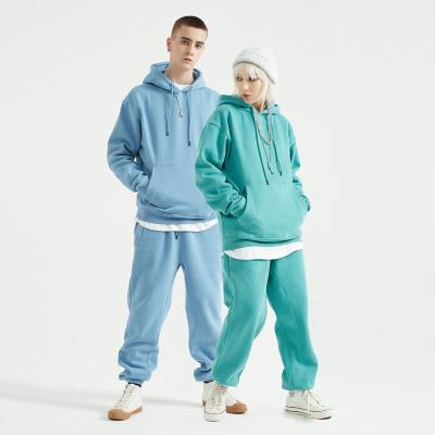 China XJYD Anti-wrinkle spring autumn wear cheap high quality sweatpants and hoodie set unisex wholesale for sale