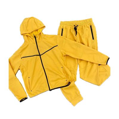 China XJYD Anti-wrinkle trotter grown sweatshirt hoodies sets spring autumn wear cheap high quality sweatpants and unisex hoodie set wholesale for sale