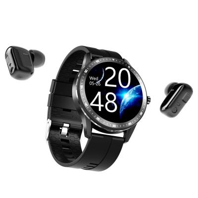 China MP3 Playback New 2 In 1 Tws Reloj Round Touch X6 Smartwatch Earphone Wireless Smart Watch With Earbud Earpiece for sale