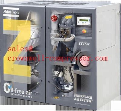 China Copco ZT15 Oil Free ZT 15 Atlas Tooth Oil Free Rotary Compressor for sale