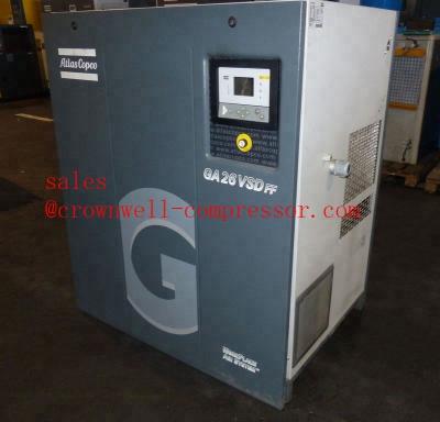 China Lubricated Atlas Copco GA15FF GA18FF GA22FF GA26FF 50hz 60hz Oil-injected rotary screw compressors for sale