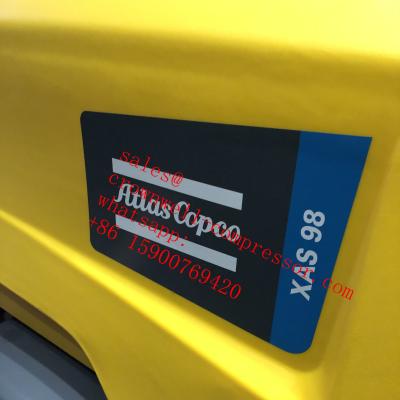 China Atlas 5m3 7Barg Kubota Copco XAS 88 Kd Lubricated Portable Air Compressor Diesel Engine for sale