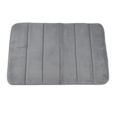 China Modern Competitive Price Anti-slip Foam Flannel Foam Sponge Competitive Price Absorbent Bathroom Mat For Sale for sale