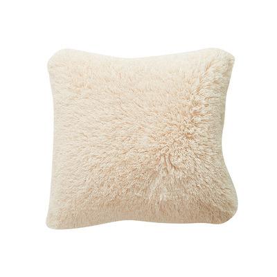 China Winter Anti-static Decor Sheer Color Lamb Velvet Plush Pillowcase Cushion Cover 45*45cm 30*50cm for sale