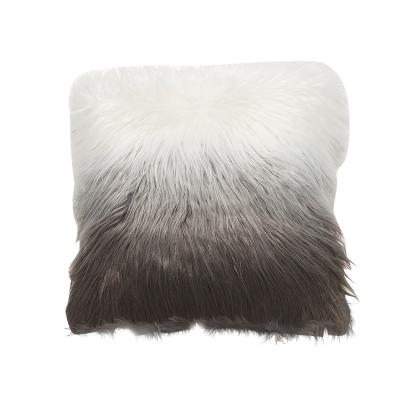 China New Fashion Home Anti-static Gradient Color Long Hair Pillow Cushion Cover for sale