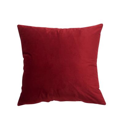 China New solid color style Nordic home anti-static velvet pillowcase square sofa cushion cover without core for sale