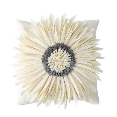 China Mordern Modern Design High Quality Luxury Outdoor Decorative Pillows Three-Dimensional Sunflower Cushion for sale