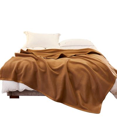 China Sustainable King Size Hotel Fleece Blanket Thicken Warm Comfortable Flannel Blanket For Bed Sofa for sale