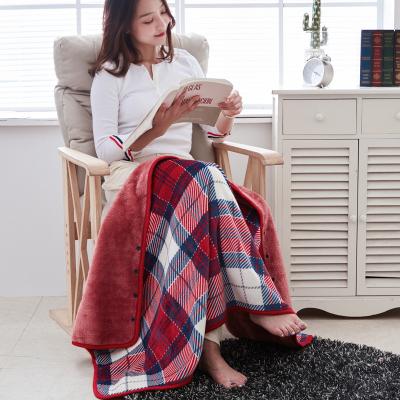 China Simple Universal Leg Blanket Small Blanket Shawl Midday Break Noon Nap Air Conditioner Wool Lazy Blanket for sale