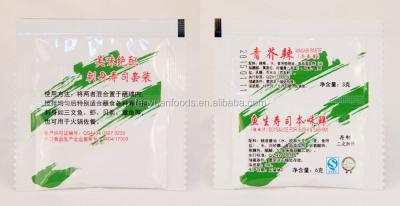 China Japanese wasabi paste and sachet of soy sauce for sale