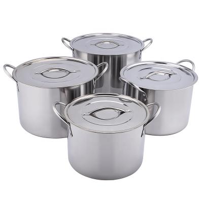 China America sustainable hot sale big Latin cookware stainless steel stock pot set for sale