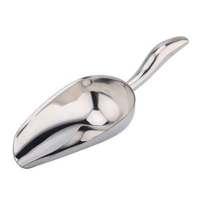 China Universal Viable Mini Bar Tools Stainless Steel Ice Cream Scoop Sugar Shovel for sale