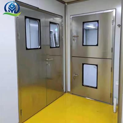 China Sound Insulation Lab Door Full 304 Stainless Steel Double Swing Door Customization for sale