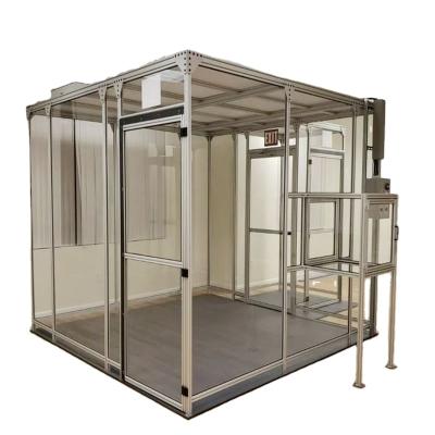 China 100 Class 100 Portable Hard Wall Clean Room Lab/Lab/Cabin Clean Rooms For Air Dust for sale