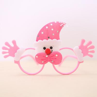 China New Christmas Decorations Christmas Novelty Handmade Glasses Frames Funny Christmas Glasses for sale