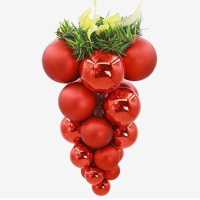 China Super Decorative Shatterproof Glossy September Ball Matte Colorful Christmas Grape for sale