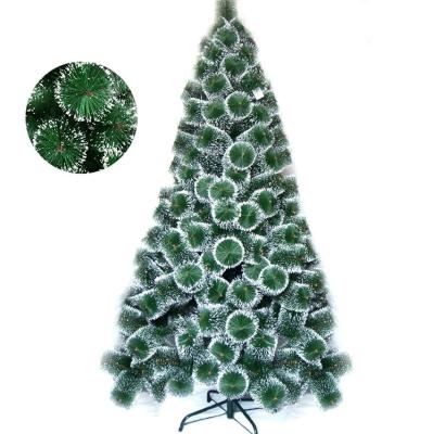 China Yiwu Factory Christmas Decoration PET Pine Needle Snow Effect Indoor/Outdoor Christmas Tree for sale