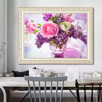 China Modern DIY 5d Diamond Painting Crystal Painting On Canvas Flower Diamond Painting Wall Art for sale