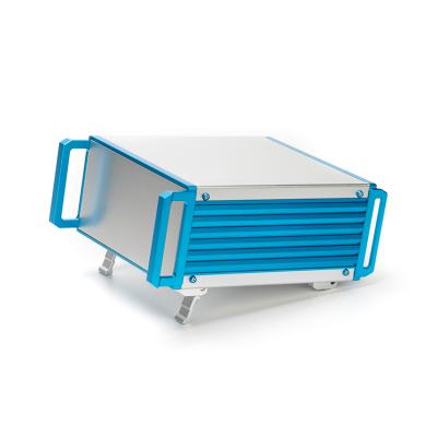 China D02 269W3U Industrial Rack Hanndle Enclosure Instrument Radiator Case For PCB Metal Box for sale