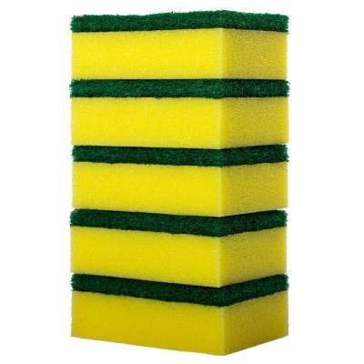 China Durable Protective Kitchen Scouring Cleaning Brush Pot & Artifact Block Tableware Double Sided Magic Sponge for sale