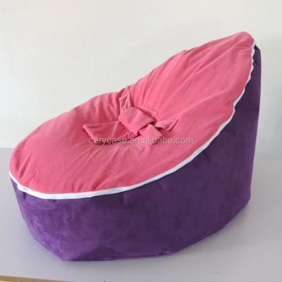 China Soft PURPLE With Pink Seat Baby Sleepsofa Beanbags , Newborn Sofa for sale