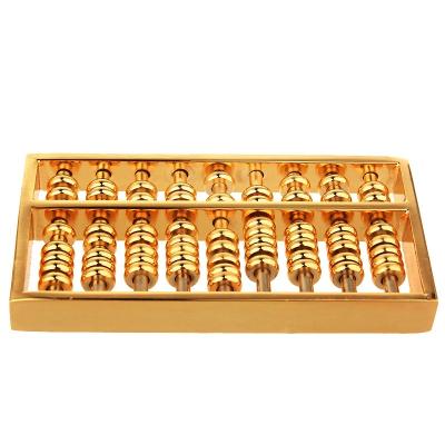 China Gold Plated China Aperture Feng Shui Alloy Abacus Key Chain Wenchang Small Pen Abacus Decoration Craft Gift Gifts for sale