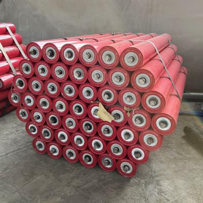 China Durable Bright Color Conveyor Components Steel Roller For Belt Conveyor for sale