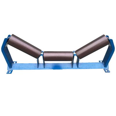 China energy & Conveyor Steel Conveyor Roller Small Mining Conveyor Roller Idler With Bracket for sale