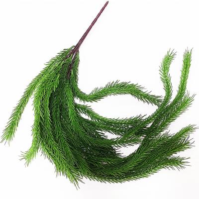 China Decoration Artificial Flower Nordic style long stem 90cm green plant artificial fern plants leaves for indoor pot decoration for sale