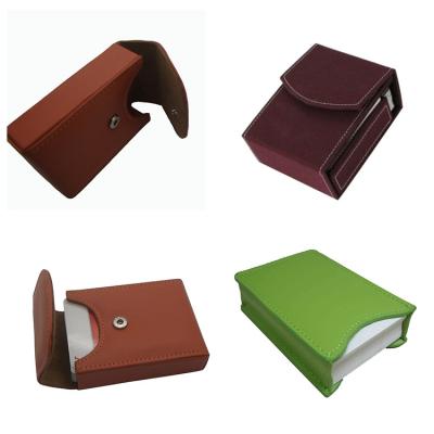 China Promotion Factory Direct Poker Travel Cards Pack Leather Case Playing Cards With Notepad for sale