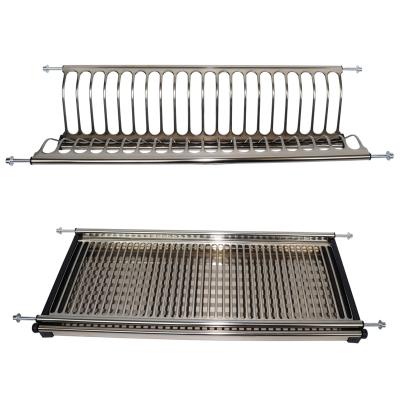 China Sustainable Buffet Hanging Stainless Steel Dish Drying Rack Rack for sale