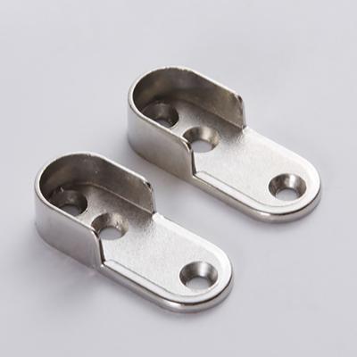 China Zinc Alloy Oval Wardrobe Tube Supprtor Bracket Flange TH-10212-B for sale