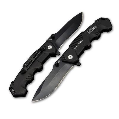 China Tactical Non-variable Folding Knife 7Cr17 Steel Saber Pocket Knives With Aluminum Handle Camping Survival Outdoor Tool for sale