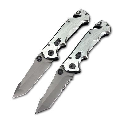 China Non-variable Multi Functional Fast Open Folding Knife With Glass Breaker Cutter And Safety Steel Handle Rope Outdoor Camping Tool for sale