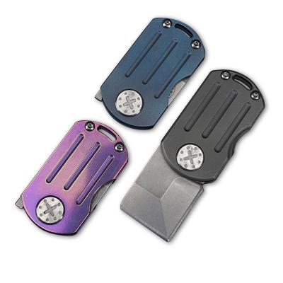 China Nice Design Non-changeable Mini Size Folding Knife S35VN With Titanium Alloy Handle Outdoor Camping Tools for sale