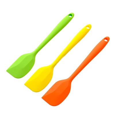 China Amazon Hot Sale Viable BPA Free Silicone Spatula Eco-Friendly High Temperature Resistant Scraper For Cooking for sale