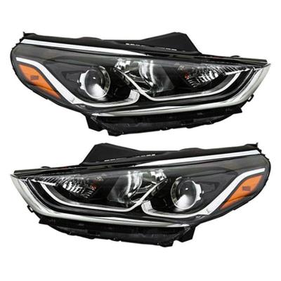 China Hot Selling ABS Car Front Halogen Headlight Headlamp 92102-C2500 92101-C2500 For Hyundai Sonata 2018-2020 for sale