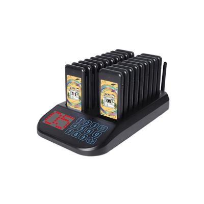 China Guest Calls New Wireless Waiter Call System Pager for Restaurant, Food Stores, Hotels, Cafes with 18 Pieces of Pagers for sale