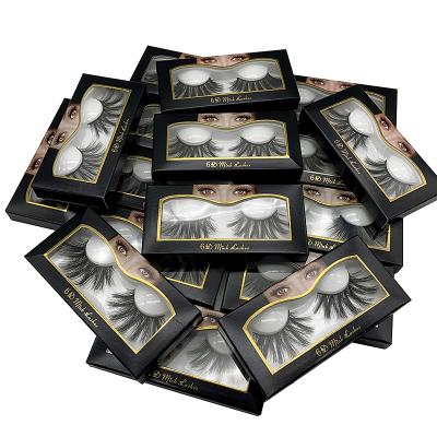 China Winged Lashes 3d 6d Mink Lashes Lashes With Packaging Custom 100% Handmade Mink Fur Factory Outlet Lashes Box 25mm for sale