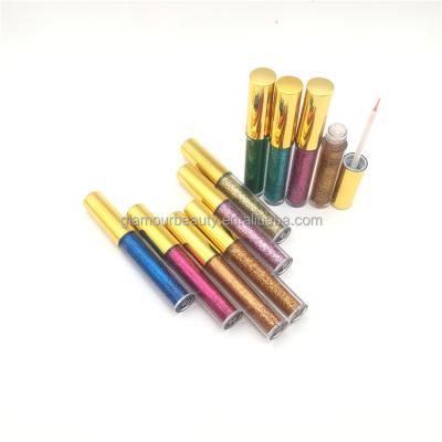 China 13 Color Glitter Eyeliner Shimmer Coating Waterproof Long Lasting Private Label Colorful Luminous Liquid Eyeliner Cosmetics for sale