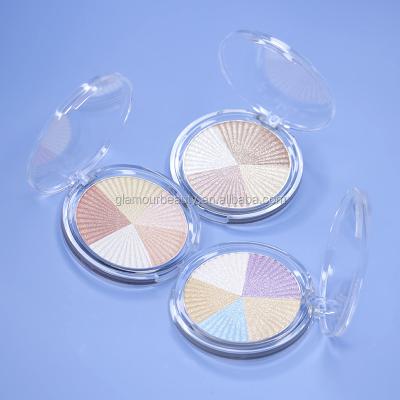 China OEM Factory Design Seller Highlight Bar Powder Private Label Multi Colors Makeup Baked Powder Bronzer Palette New for sale