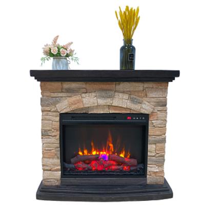 China OEM ODM Fire Place Timing Control Modern Luxury Custom Decorative Indoor Electric Fireplace Insert 23 Inch for sale