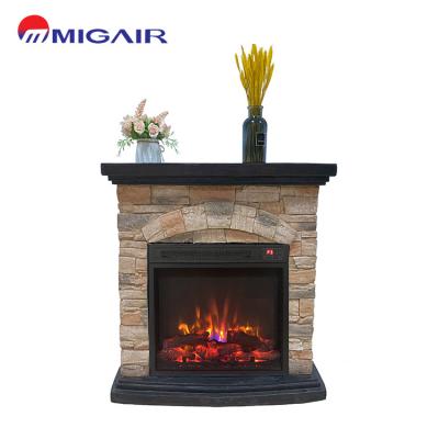 China Low MOQ Modern Luxury Factory Wholesale Decor Flame Screens Electric Fireplace Insert With White Marble for sale