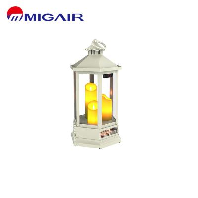 China Adjust Thermostatic Controller Indoor Hanging Type Heater Candle Lantern Appearance Mini Electric Infrared Heater for sale